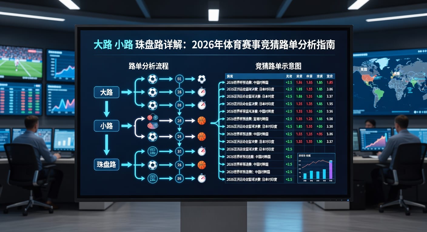 大路小路珠盘路：足球盘口分析技巧 - 2026年世界杯投注网