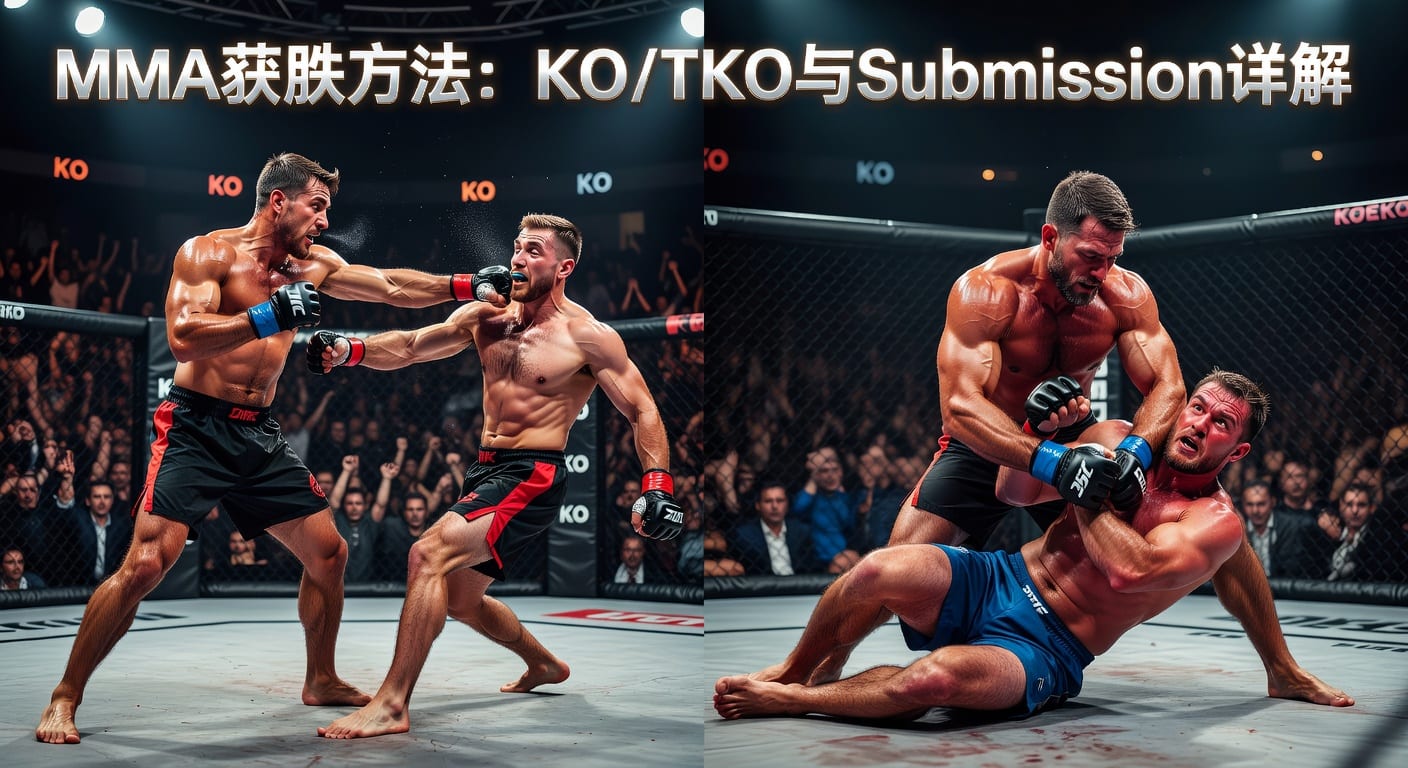 MMA方法 method of victory KO/TKO Submission：投注技巧拆解